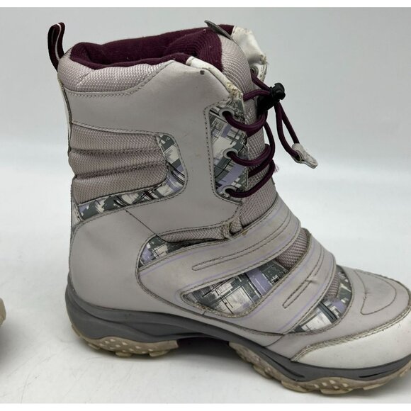 The North Face Girls Winter Snow Boots Size 4 Gray Toggle Waterproof Outdoors - Picture 12 of 16